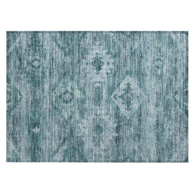 Shanquil Washable Southwestern Indoor / Outdoor Rug