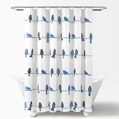 Rideau de douche simple Rowley Birds