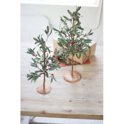 2 Piece Artificial Mistletoe Tree Set