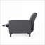 Fauteuil inclinable contemporain inclinable pour petits espaces Recliners | Tissu fumé