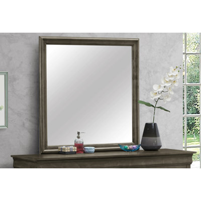 Rectangular Wall Mount Mirror , Grey
