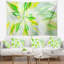 Tapisserie abstraite en forme de spirale vert clair-28496977