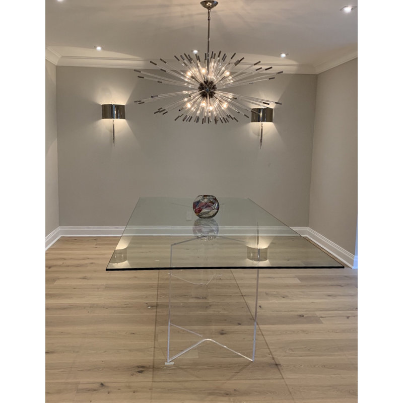 Boomerang Glass Dining Table