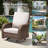 Gustave 5-Piece Outdoor Wicker Patio Furniture Set, All-Weather Conversation Set With Olefin Cushions-438662081