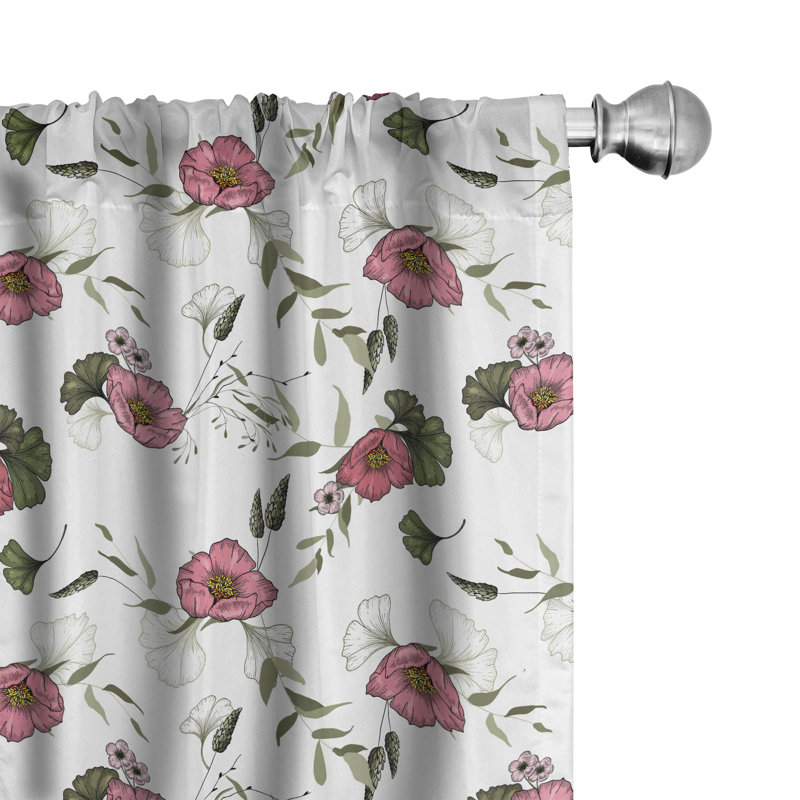 Rideaux 4 panneaux East Urban Home, L 56 po x L 63 po