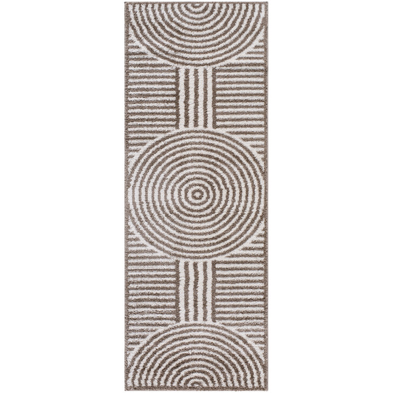 Zuhur Washable Geometric Indoor Rug, Runner 2'7" x 7'3"