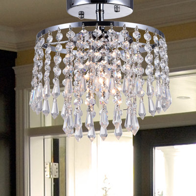 Dawniel Crystal Semi Flush Mount