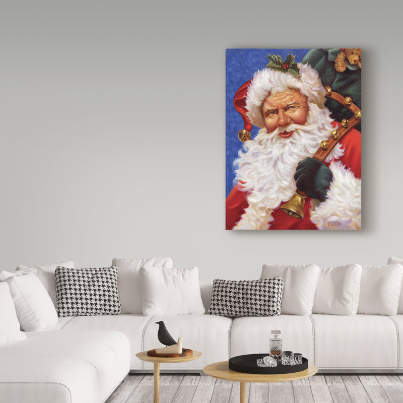 « st. nick », reproduction de peinture à l’acrylique sur toile tendue, H 47 po x l 35 po x P 2 po