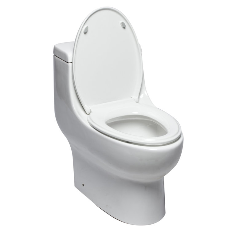 Siège de toilette allongé de remplacement à fermeture douce