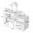 3-In-1 Makeup Vanity Desk With Flip-Top Mirror, Led Lighting, Adjustable Length & Ample Drawers-1593267775