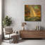  «Into The Wind» par Rich Monet, art mural en métal doré, 36 po x 36 po-1492073918