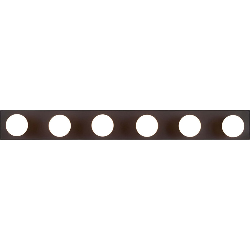 6-Light Indoor 36"W Antique Bronze Wall Mount Vanity Light Bath Bar, Antique Bronze