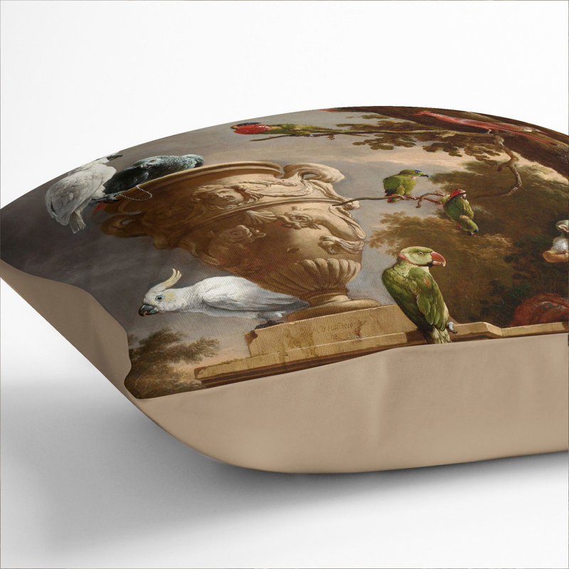 Menagerie Square Throw Cushion, 55cm H x 55cm W x 20cm D, Stone