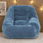Fauteuil à billes en velours côtelé couleur chameau | Canapé Cozy Cloud-Like, sans assemblage, support ergonomique pour le salon, la chambre à coucher et le dortoir-431824828