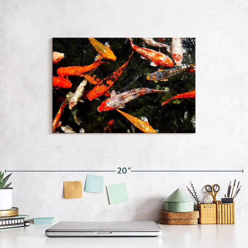 Brampt Lucky Koi Fish Pond, 8" H x 12" W