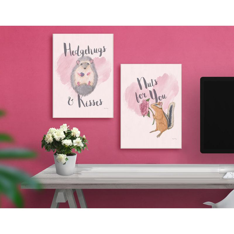 «I'm Nuts for You», impression sur toile, H 19 po x l 13 po, Plaque murale
