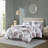 Chic Floral Bedding Set, Soft Polyester Microfiber, Modern Mauve Design