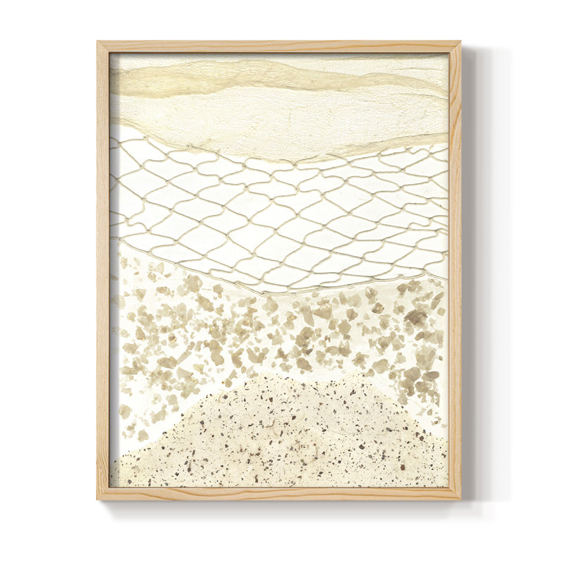 Coast Away II Framed Print - Solid Wood, 21" H x 17" W