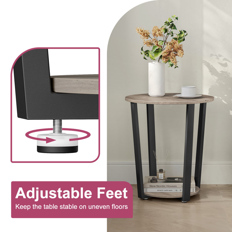 Ashtabula End Table, Heather Greige