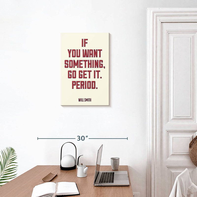 Will Smith, typographie de motivation, H 24 po x l 16 po