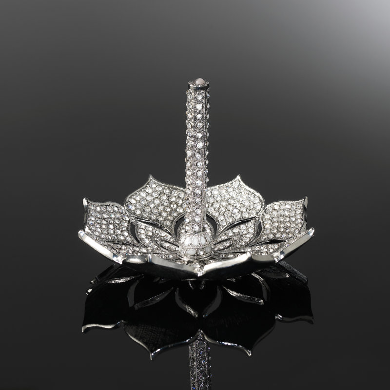 Windsor Metal Ring Holder, Silver