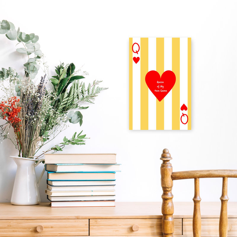 Contemporary Art Bold Colorful Modern Wall Art - Wrapped Canvas Print, 45.72 cm H x 30.48 cm W