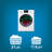 Danby Apartment Size All in One Combo Unit Electric 2.7 Cubic Feet Front Load Washer 2.7 Cubic Feet