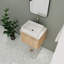 Meuble-lavabo simple 24 po avec comptoir en céramique