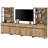 Modern 72" Tall Bookcases With 8 Doors And Adjustable Shelves, Library Book Shelf With Storage Cabinet And Open Book Shelfs, Wood Bookshelves For Home Office, Living Room-963166220
