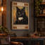 «Beer parce que Murder Is Wrong Cat Derrière Pint», art mural sur toile - Décoration de salon, de chambre à coucher ou de bureau-1327755908