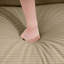 Velours côtelé en L avec repose-pieds, brun clair, option de couleur brun clair des sièges élégants