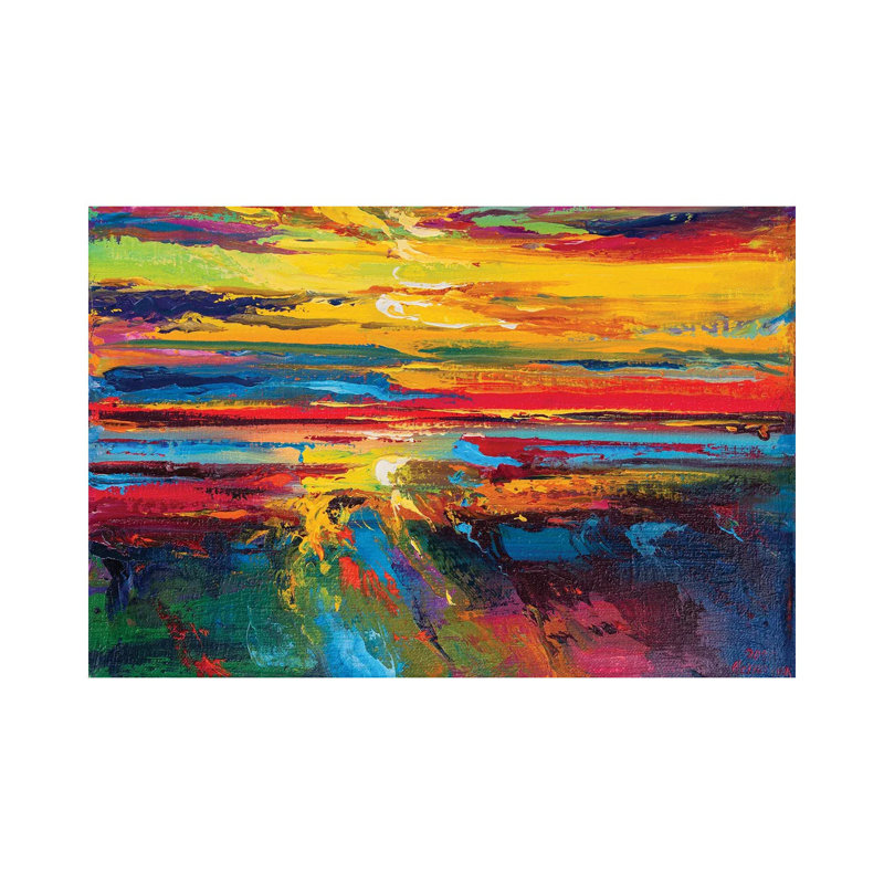 Abstract Seascape XV by Andrej Ostapchuk - Wrapped Canvas Print