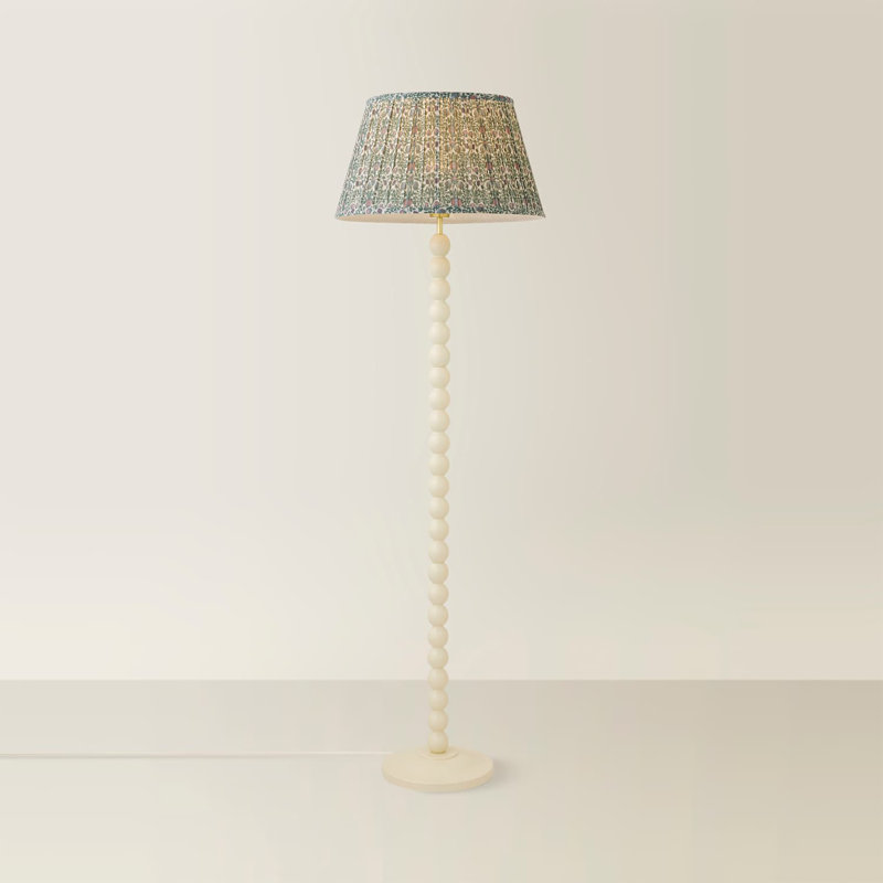 Helgomar Matte Traditional Floor Lamp, Green