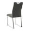 Chaise de salle à manger en polyuréthane moderne gris anthracite-2134876507