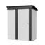 5 Ft. X 3 Ft. Outdoor Storage Metal Shed With Floor Frame, White-124424173