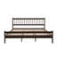 Lit très grand style traditionnel avec tête et pied de lit, lit en bois de pin avec cadre de lit renforcé-1313207478