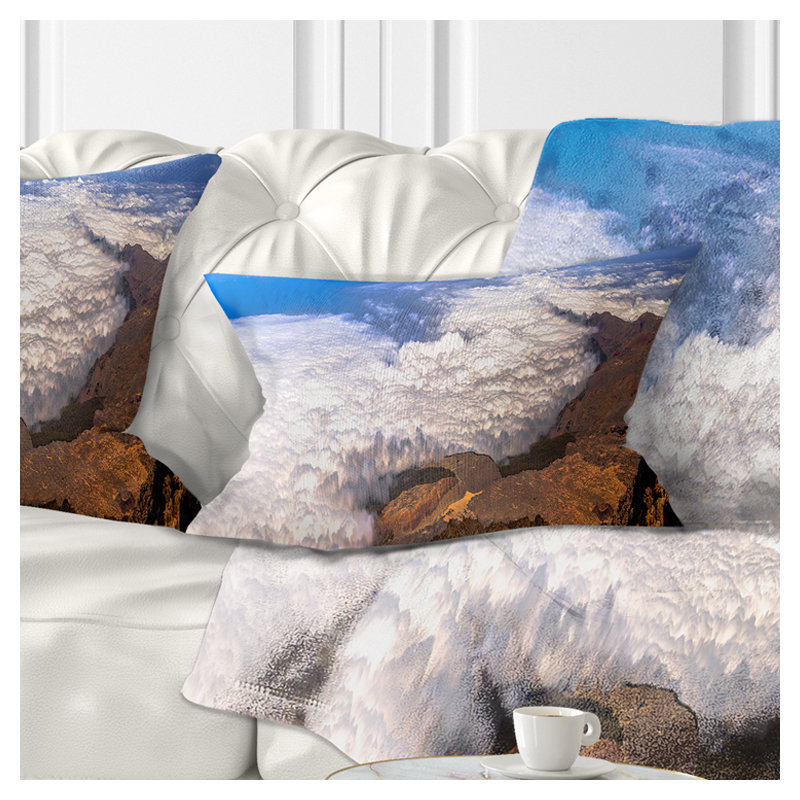 Coussin lombaire panoramique seascape teide view