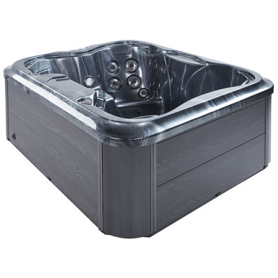 Allionna Square Hot Tub With LED Blue