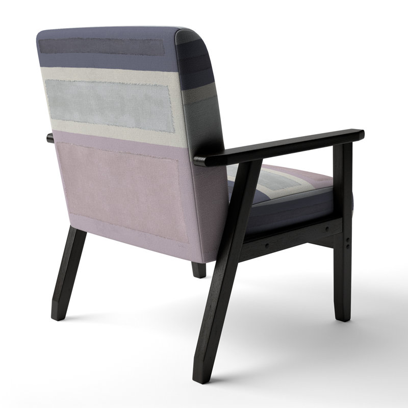 Ilenas - Painted Weaving IV Fb - Fauteuil d'appoint moderne rembourré en velours
