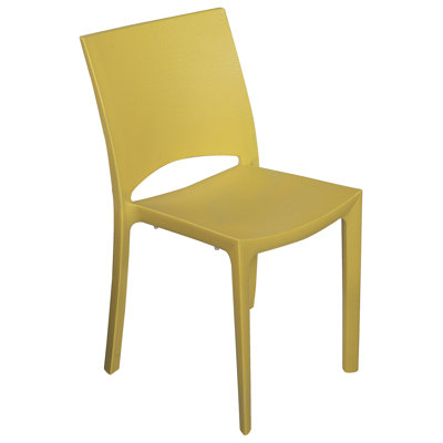 Gurnam Premium All-Weather Wicker Outdoor Stacking Dining Side Chair