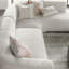 Anniston 2-piece Upholstered Fabric Sectional Sofa In Ivory