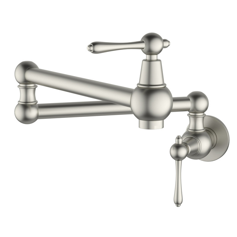 Logmey Kitchen Faucet, Brushed Nickel