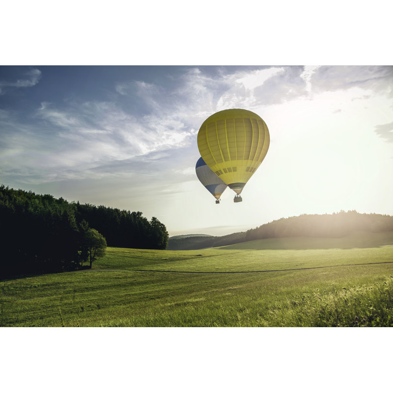 «Kallas Hot Air Balloon In Morning» par Evgeni Schembert - photographie sur toile tendue, H 8 po x l 12 po