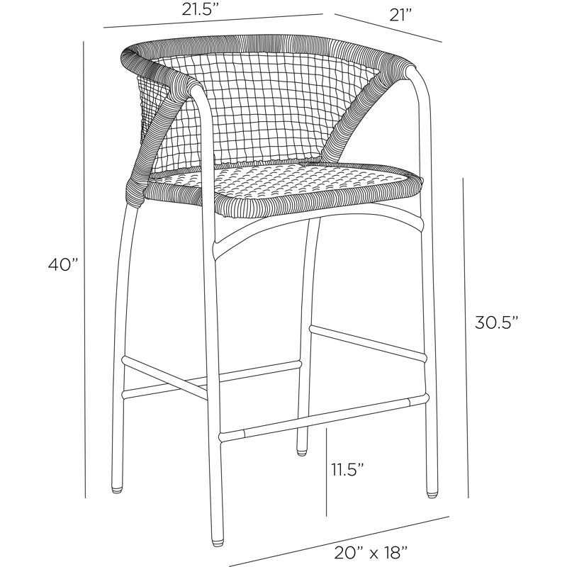 Enzo Outdoor Bar Stool
