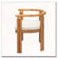 Chaise en bois avec accoudoirs