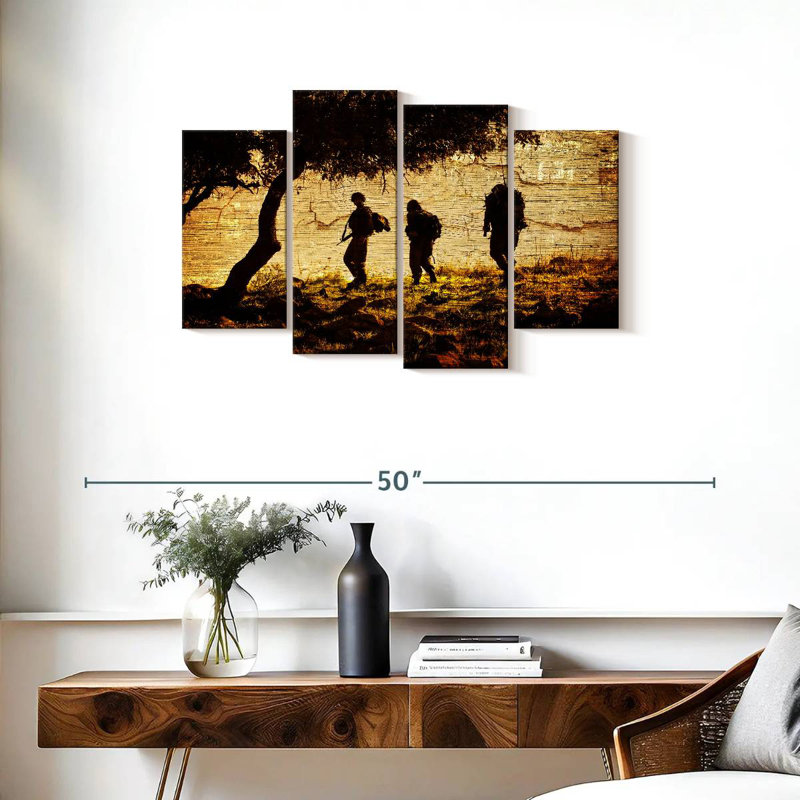 Military Troop, 22'' H x 36'' W
