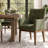 6-Piece Tweed Upholstered Solid Wood Dining Chair Set-1429808484