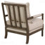 Fauteuil d'appoint à dossier amovible beige et naturel