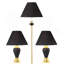 3-Piece Ceramic Lamp Set, Floor And Table Lamps-494729340