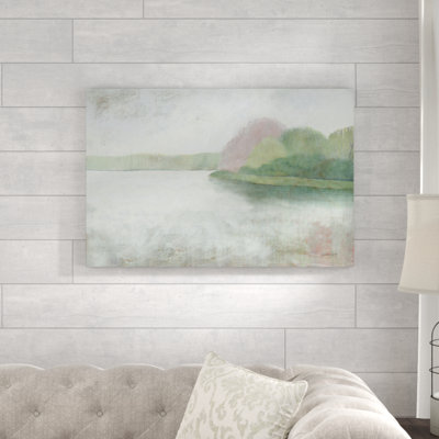 Nonquit Pond In May V2 by Kathrine Lovell - Wrapped Canvas Painting